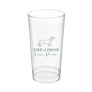 A Dachshund cup will be an adorable addition to your event! If you are a dog lover customize this cup with your name or the name of your furry friend. 