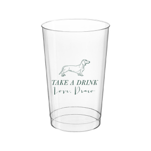A Dachshund cup will be an adorable addition to your event! If you are a dog lover customize this cup with your name or the name of your furry friend. 