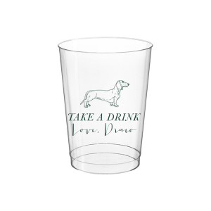 A Dachshund cup will be an adorable addition to your event! If you are a dog lover customize this cup with your name or the name of your furry friend. 