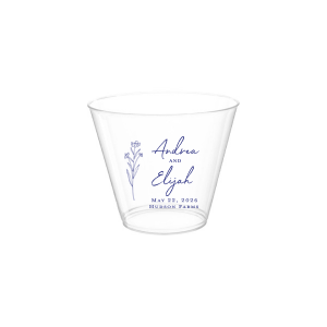 Embrace nature’s charm with the Wildflower Couple Names Wedding Cup, featuring a delicate wildflower stalk alongside the couple’s names in a simple, organic script. Perfect for celebrations that revel in the beauty of the outdoors and natural elegance, this cup subtly includes the event date and location.