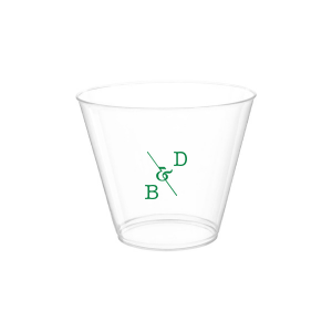ForYourParty's elegant Matte Key Lime Ink cup with Matte Key Lime Ink Screen Print has a Accent Ampersand graphic and is good for use in Accents, Words, Wedding themed parties and will give your party the personalized touch every host desires.