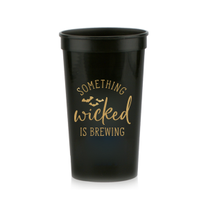 Our beautiful custom Black 16 oz Stadium Cup with Gold Ink Cup Ink Colors has a Bats graphic and is good for use in Halloween, Holiday, Animals themed parties and couldn't be more perfect. It's time to show off your impeccable taste.