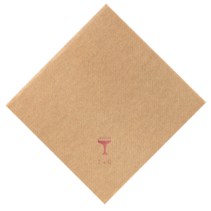 Elevate your celebration with the Minimal Cocktail Glass Napkin, featuring the elegant silhouette of a cocktail glass. Below the chic design, tailor this essential with your initials, making it a perfect addition to weddings, engagement parties, or milestone birthdays.