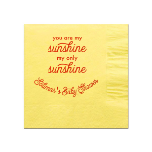 Our custom Sunflower Cocktail Napkin with Shiny Kiwi / Lime Foil couldn't be more perfect. It's time to show off your impeccable taste.