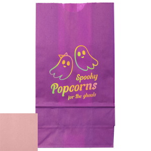 Looking for cute Halloween decor? The Groovy Halloween Bag is for you! This custom trick or treat bag features two adorable ghosts and can be personalized for any Halloween party. 