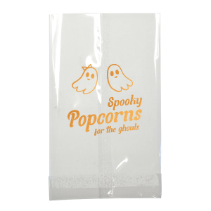 Looking for cute Halloween decor? The Groovy Halloween Bag is for you! This custom trick or treat bag features two adorable ghosts and can be personalized for any Halloween party. 
