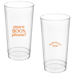 Celebrate Halloween with the More Boos Please Cup. Personalize with the year, and get ready to cheers in style with this modern Halloween party accessory. Perfect for office Halloween parties or at home spooky events. 