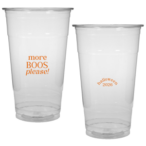 Celebrate Halloween with the More Boos Please Cup. Personalize with the year, and get ready to cheers in style with this modern Halloween party accessory. Perfect for office Halloween parties or at home spooky events. 