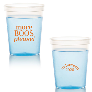 Celebrate Halloween with the More Boos Please Cup. Personalize with the year, and get ready to cheers in style with this modern Halloween party accessory. Perfect for office Halloween parties or at home spooky events. 