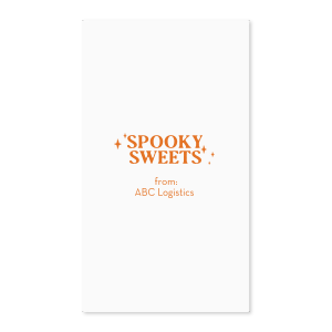 The Spooky Sweets Label will elevate your Halloween festivities! This custom sticker can be adorned from anything from halloween bags to cups. Perfect for companies to use at office parties or Halloween events at home. 