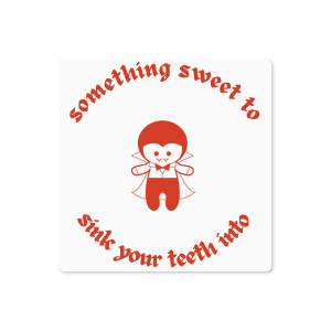 The Vampire Halloween Label is personalized Halloween sticker that is ready to party! In the center is a cute graphic of a vampire, and you can personalize the text to fit the theme of your event. Adorn it to a custom bag for your Halloween event!