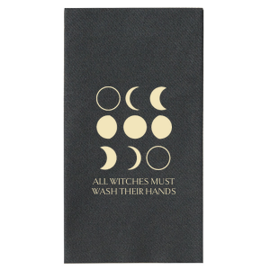Illuminate your party experience with these personalized Moon Phases Napkin. Foil stamped onto high quality materials, these customizable napkins will have your guest waxing poetically about your unforgettable event.