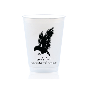 Sneak a taste of the witch's brew with the Crow's Foot Cup. Featuring a simple and classic design sure to be a hit at any Halloween event at home or in the office. 