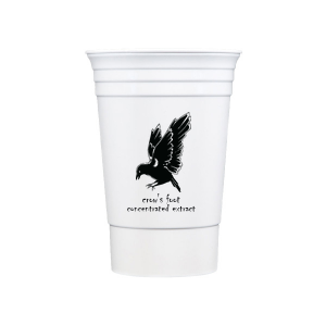 Sneak a taste of the witch's brew with the Crow's Foot Cup. Featuring a simple and classic design sure to be a hit at any Halloween event at home or in the office. 