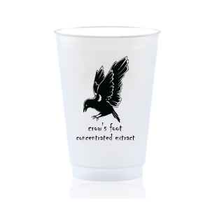 Sneak a taste of the witch's brew with the Crow's Foot Cup. Featuring a simple and classic design sure to be a hit at any Halloween event at home or in the office. 