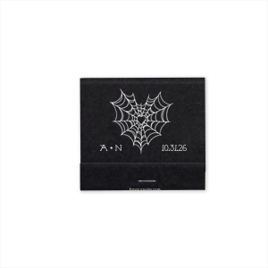 Show your love for the season with the elegant Web Heart Match! Perfect for spooky events and gatherings, catch the attention of your guests with personalized text alongside an elegant heart shaped spider web.