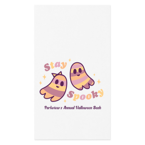 Get groovy and get spooky! The Groovy Ghost Stay Full Color Napkin stylish napkins featuring kooky autumnal colors and cute BFF ghosts are sure to set the vibe at your fabulous fall party.
