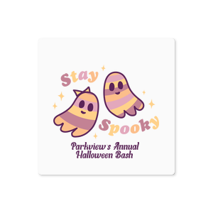 Keep yourself sorted with the Groovy Ghost Stay Spooky Label. Featuring adorable ghostly BFF in cozy autumnal colors, this label delights as well as frights!