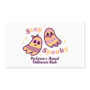 Keep yourself sorted with the Groovy Ghost Stay Spooky Label. Featuring adorable ghostly BFF in cozy autumnal colors, this label delights as well as frights!