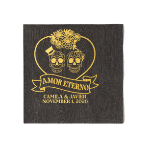 Love is everlasting! In this life and the next, show your love for one another in this life and the next with the Amor Eterno Napkin. Suitable for not just Halloween, but for all your weddings, anniversaries and engagements events too.