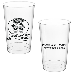 Celebrate fright and fidelity with the Amor Eterno Cup! Available in a variety of styles and ink colors to match your celebration whether it's spooky or sentimental, these customizable cups are sure to be a hit.