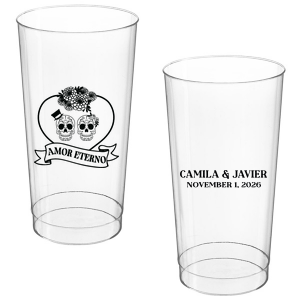 Celebrate fright and fidelity with the Amor Eterno Cup! Available in a variety of styles and ink colors to match your celebration whether it's spooky or sentimental, these customizable cups are sure to be a hit.