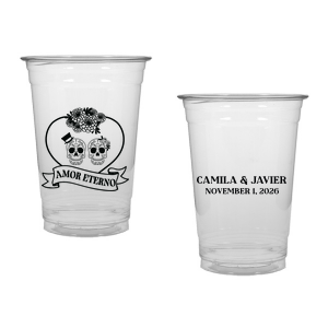 Celebrate fright and fidelity with the Amor Eterno Cup! Available in a variety of styles and ink colors to match your celebration whether it's spooky or sentimental, these customizable cups are sure to be a hit.