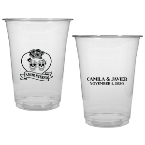 Celebrate fright and fidelity with the Amor Eterno Cup! Available in a variety of styles and ink colors to match your celebration whether it's spooky or sentimental, these customizable cups are sure to be a hit.