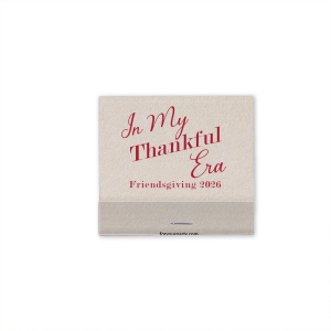 Impress your guests with the elegant In My Thankful Era Match. Light scented candles or fireplaces to level up your fall-time coziness, these quality matches make stylish gifts or souvenirs.