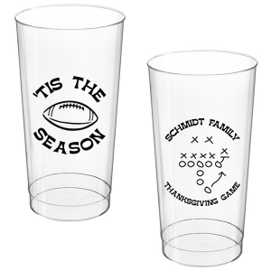 Keep game day stocked with the Football Tis The Season Cup. A must-have for diehard sports fans, easily customizable to match your favorite team. Makes great game day souvenirs for friends and family as well!