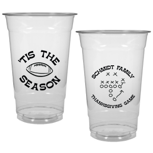 Keep game day stocked with the Football Tis The Season Cup. A must-have for diehard sports fans, easily customizable to match your favorite team. Makes great game day souvenirs for friends and family as well!