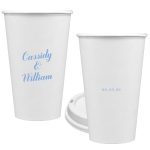 Showcase simplicity and elegance with the Relaxed Couples Name and Date Cup. The no nonsense design makes a direct impression to showcase your big event. Perfect for weddings, engagements, anniversaries or most other events, the highly customizable text leaves plenty room for personalization to make your event unique as your partnership.