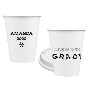 Celebrate the graduate with the Congrats To The Graduate Cup. Perfect for a graduation party, this can be personalized with the graduate's name and the date. This will add a unique element to your celebration!