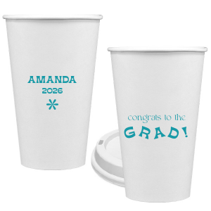 Celebrate the graduate with the Congrats To The Graduate Cup. Perfect for a graduation party, this can be personalized with the graduate's name and the date. This will add a unique element to your celebration!