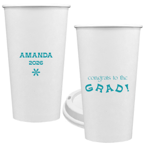 Celebrate the graduate with the Congrats To The Graduate Cup. Perfect for a graduation party, this can be personalized with the graduate's name and the date. This will add a unique element to your celebration!
