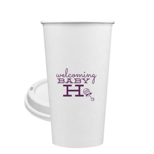 Adorably herald in your tiny guest's arrival with the Welcoming Baby Initial Paper Cup. Featuring tender script and the baby’s initial alongside a charming rattle, this cup is not just for sipping but for savoring the sweet anticipation of welcoming a new life. Sip joyfully!