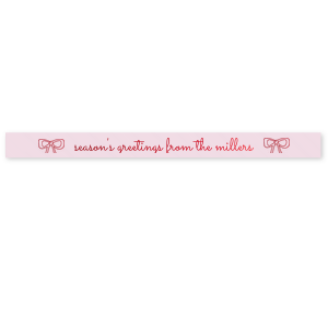 Add just the right touch this holiday season with the Holiday Bows Ribbon. Ideal for accentuating gifts, the customizable ribbon allows you to express your sentiments clearly and stylishly.