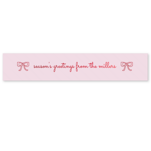 Add just the right touch this holiday season with the Holiday Bows Ribbon. Ideal for accentuating gifts, the customizable ribbon allows you to express your sentiments clearly and stylishly.