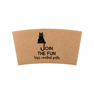Our Cat Join the Fun Coffee Sleeve makes for the pur-fect design! The cute and stylish design along with the customizable text is perfect for you next event or business. 