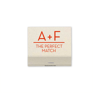 Spark a celebration of love's formula with the Perfect Match Initials Matchbook, where initials and a plus sign solve for bliss. This clever design playfully declares your union as the solution to 'The Perfect Match.'