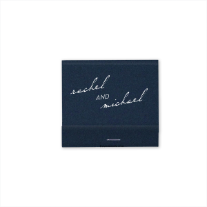 The Stacked and Angled Vintage Modern Script Match exudes understated elegance through its minimalist design. The couple's names, gracefully scripted in lower case, convey a modern touch. The stacked yet angled design of the names adds sophistication, embodying a blend of vintage charm and contemporary finesse in this quietly refined design.