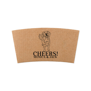The Golden Retriever Coffee Sleeve is perfect for pet lovers looking to show off their fuzzy friend! 