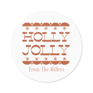 Showcase your seasonal spirit with the Holly Jolly Label. The classic design is perfect for tagging gifts under the tree or for party presents, adding your own personal touch to show you truly care!