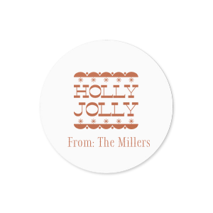 Showcase your seasonal spirit with the Holly Jolly Label. The classic design is perfect for tagging gifts under the tree or for party presents, adding your own personal touch to show you truly care!