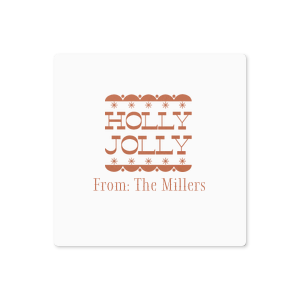 Showcase your seasonal spirit with the Holly Jolly Label. The classic design is perfect for tagging gifts under the tree or for party presents, adding your own personal touch to show you truly care!