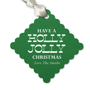 Fill friends and family with the holiday spirit with the Holly Jolly Gift tag. Add the perfect accessory to your gifts this year with customizable text to deliver personal messages to loved ones.