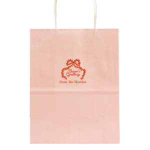 The Season's Greetings Bag is perfect for gift bags or take home party favors. Available in a wide variety of styles and colors to suite your unique needs, further customize your product to match your unique tastes and add a special detail that can't be overlooked.
