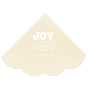 Deck out your holiday party this year with the Joy To The World Napkin. The stylish and functional napkins are perfect for holidays events such as office parties or familial gatherings. Customize your design further to add your personal touches!