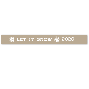 Put a bow on your holidays with the Let It Snow Ribbon. Made from high quality satin material in a wide variety of colors, personalize yours to ensure a unique and joyous holiday season. 