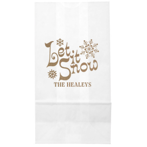 Showcase your holiday spirit this year with the let It Snow Bag. The versatile bag is stylish and functional, available in a wide selection of styles and colors to best suit your needs. Customize your design to add a unmistakable personal flare!